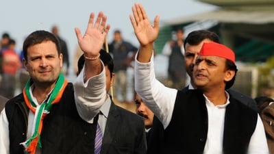 Akhilesh Yadav and Rahul Gandhi Akhilesh Yadav and Rahul Gandhi
