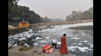 Earlier, the river was less polluted and had been categorised as priority 2 by the CPCB. (HT PHOTO) Earlier, the river was less polluted and had been categorised as priority 2 by the CPCB. (HT PHOTO)
