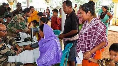 Many women have had to flee their homes to reach refugee camps as the violence spread (PTI Photo) Many women have had to flee their homes to reach refugee camps as the violence spread (PTI Photo)
