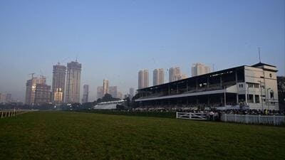 Mumbai, India - February 05, 2023: Indian Derby 2023 held at Mahalaxmi Racecourse, in Mumbai, India, on Sunday, February 05, 2023. (Photo by Anshuman Poyrekar/ Hindustan Times) (Anshuman Poyrekar/HT PHOTO) Mumbai, India - February 05, 2023: Indian Derby 2023 held at Mahalaxmi Racecourse, in Mumbai, India, on Sunday, February 05, 2023. (Photo by Anshuman Poyrekar/ Hindustan Times) (Anshuman Poyrekar/HT PHOTO)