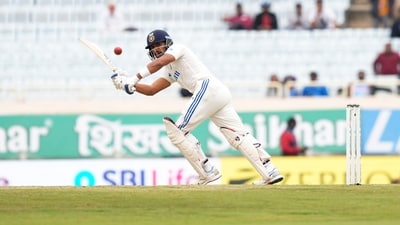 Dhruv Jurel in flow. (PTI) Dhruv Jurel in flow. (PTI)
