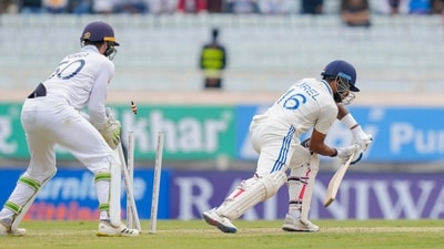 Dhruv Jurel fell merely 10 runs short of a maiden century, but helped narrow India's deficit to just 46 runs in the first innings. The side was bowled out for 307 (PTI)