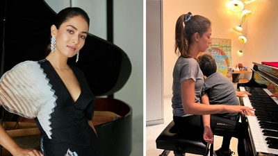 When she is not showing the great views her home offers, Mira Rajput shares pictures of herself with the beloved piano – sometimes playing it (with son Zain on her lap), other times using it as a backdrop for her perfect Instagram photos.&nbsp; 