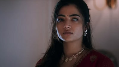 Rashmika Mandanna as Gitanjali in a still from Animal.