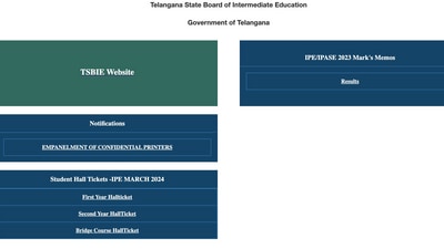 TS Inter hall tickets 2024 released (tsbie.cgg.gov.in, screenshot) TS Inter hall tickets 2024 released (tsbie.cgg.gov.in, screenshot)