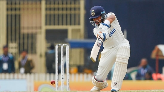India's Dhruv Jurel plays a shot during Day 3 of the 4th Test match against England (BCCI-X)