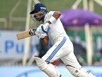 India's Dhruv Jurel plays a shot during the fourth day of the fourth Test between India and England 