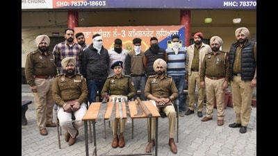 ACP (central) Akarshi Jain giving details about the arrest of the accused in Ludhiana. (HT PHOTO) ACP (central) Akarshi Jain giving details about the arrest of the accused in Ludhiana. (HT PHOTO)