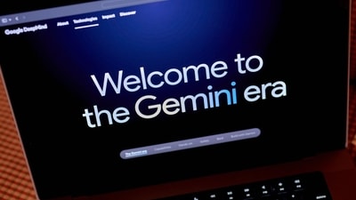 The Google DeepMind website on a laptop computer arranged in New York, US, on Friday, Dec. 8, 2023. Alphabet's Google said Gemini is its largest, most capable and flexible AI model to date, replacing PaLM 2, released in May (Photographer: Gabby Jones/Bloomberg) (Bloomberg) The Google DeepMind website on a laptop computer arranged in New York, US, on Friday, Dec. 8, 2023. Alphabet's Google said Gemini is its largest, most capable and flexible AI model to date, replacing PaLM 2, released in May (Photographer: Gabby Jones/Bloomberg) (Bloomberg)