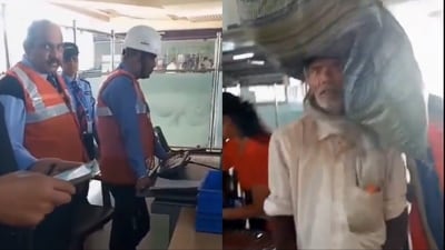 The elderly man in the video remained silent while the video was being recorded. (X) The elderly man in the video remained silent while the video was being recorded. (X)