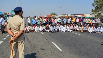 The Maratha community has been protesting against the state government for several years regarding the issue of Maratha reservation. (PTI) The Maratha community has been protesting against the state government for several years regarding the issue of Maratha reservation. (PTI)
