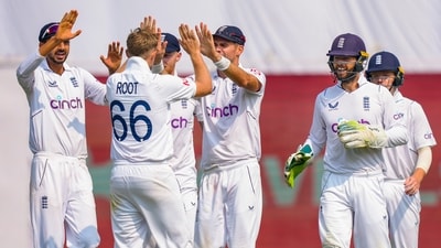 Joe Root got the breakthrough in the first session as he dismissed the dangerous Yashasvi Jaiswal for 37, helping England with an opening as they attempted to defend the modest target in Ranchi. (PTI)
