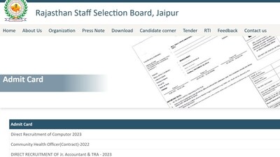 RSMSSB releases admit card for Computor and CHO recruitment exam RSMSSB releases admit card for Computor and CHO recruitment exam