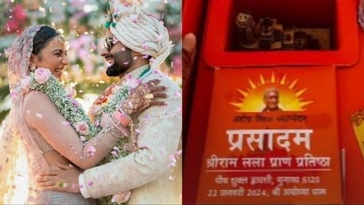 Rakul Preet Singh shared a photo of Ayodhya's prasadam. Rakul Preet Singh shared a photo of Ayodhya's prasadam.