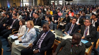Delegates follow the day's proceedings during the opening session of the 6th United Nations Environment Assembly (UNEA) at the United Nations offices in Nairobi, Kenya, on Monday, Feb. 26, 2024. The world’s top decision-making body on the environment is meeting in Kenya's capital this week to discuss how countries can work together to tackle environmental crises like climate change, pollution and loss of biodiversity. (AP) Delegates follow the day's proceedings during the opening session of the 6th United Nations Environment Assembly (UNEA) at the United Nations offices in Nairobi, Kenya, on Monday, Feb. 26, 2024. The world’s top decision-making body on the environment is meeting in Kenya's capital this week to discuss how countries can work together to tackle environmental crises like climate change, pollution and loss of biodiversity. (AP)