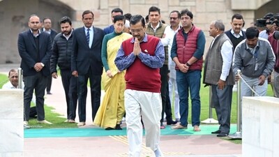 "Manish Sisodia improved the quality of education in the national capital and brought hope after 75 years. But a leader like him was framed in a false case. Cases against him would have been withdrawn, if he had joined the BJP," Arvind Kejriwal claimed.&nbsp; (HT Photo/Sanchit Khanna)