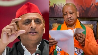 Rajya Sabha elections: Samajwadi Party chief Akhilesh Yadav and Uttar Pradesh CM Yogi Adityanath. (PTI) Rajya Sabha elections: Samajwadi Party chief Akhilesh Yadav and Uttar Pradesh CM Yogi Adityanath. (PTI)