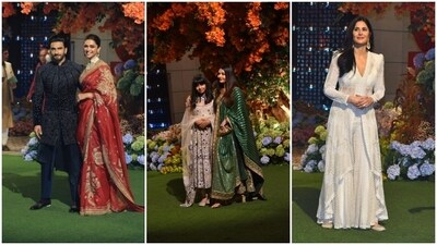 Several Bollywood celebrities including Ranveer Singh, Deepika Padukone, Aishwarya Rai and Katrina Kaif graced the occasion. (HT Photos/Varinder Chawla) Several Bollywood celebrities including Ranveer Singh, Deepika Padukone, Aishwarya Rai and Katrina Kaif graced the occasion. (HT Photos/Varinder Chawla)