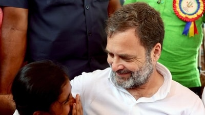Congress leader Rahul Gandhi in Wayanad. (Congress Twitter) Congress leader Rahul Gandhi in Wayanad. (Congress Twitter)