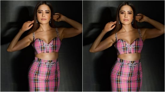 If you loved Nushrratt's outfit and are wondering how much it costs, don't worry, we've got your back. Her outfit is from the shelves of clothing brand Area, her skirt costs $398 which is equivalent to <span class=