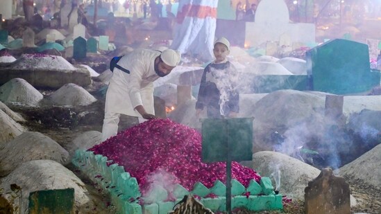 Muslims nationwide celebrated 'Shab-e-Baraat', also known as the 'night of forgiveness', on Sunday. This significant festival is observed on the 14th and 15th night of Sha'aban, the eighth month in the Islamic calendar.&nbsp;(AFP)