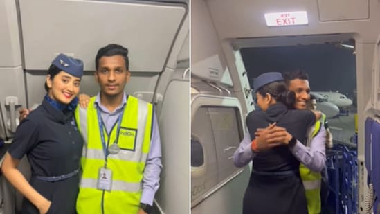 The image shows the brother and sister who work for IndiGo. (Instagram/@capri.hostie)