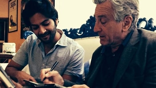 Ali Fazal with Robert De Niro.