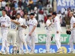 Ranchi, Feb 26(ANI): England players react after series defeat against India during Day 4 of the 4th Test match against England, at JSCA International Stadium Complex, in Ranchi on Monday. India leads 3-1 in the 5-match test series. (ANI Photo)(ANI)