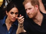 Prince Harry and Meghan Markle attend the sitting volleyball finals at the 2023 Invictus Games, an international multi-sport event for injured soldiers, in Duesseldorf, Germany September 15, 2023 (REUTERS/Piroschka Van De Wouw/File Photo)