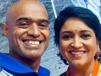 Lena shared a picture with Captain Prasanth Nair on her Instagram.