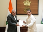 NCP MP Praful Patel submitted his resignation to Rajya Sabha chairperson Jagdeep Dhankhar.