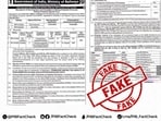 RRB RPF SI, Constable recruitment 2024 notice is fake (Photo posted on X by @PIBFactCheck)