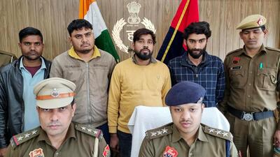(From left) Mohammad Hayat, Mahesh Kumar, Vishwakarma Maurya, and Mohit Rathi. (Parveen Kumar/HT Photo) (From left) Mohammad Hayat, Mahesh Kumar, Vishwakarma Maurya, and Mohit Rathi. (Parveen Kumar/HT Photo)