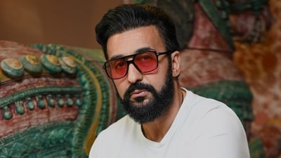 Businessman Raj Kundra at his Mumbai house. (Raju Shinde/HT) Businessman Raj Kundra at his Mumbai house. (Raju Shinde/HT)