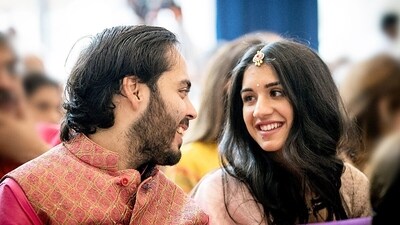 Anant Ambani and Radhika Merchant got engaged in a traditional ceremony in January 2023 at the family's residence Antilia in Mumbai.&nbsp;&nbsp; (ANI )
