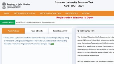 CUET UG 2024 registration commences. Apply online by March 26 at exams.nta.ac.in. CUET UG 2024 registration commences. Apply online by March 26 at exams.nta.ac.in.