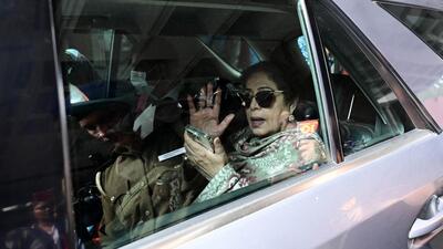 Chandigarh MP Kirron Kher coming out from the Chandigarh MC House as elections of senior deputy mayor, deputy mayor was called off after mayor Kuldeep Dhalor failed to turn up to conduct the polls. (Ravi Kumar/HT) Chandigarh MP Kirron Kher coming out from the Chandigarh MC House as elections of senior deputy mayor, deputy mayor was called off after mayor Kuldeep Dhalor failed to turn up to conduct the polls. (Ravi Kumar/HT)