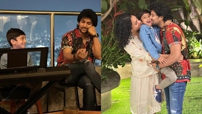 Nani's wife Anjana shared a glimpse of his 40th birthday bash (Instagram) Nani's wife Anjana shared a glimpse of his 40th birthday bash (Instagram)
