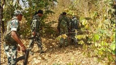 Security forces during an anti-Naxal operation. (HT File Photo) Security forces during an anti-Naxal operation. (HT File Photo)