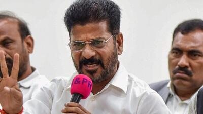 Telangana chief minister Revanth Reddy addresses a press conference in Hyderabad (PTI) Telangana chief minister Revanth Reddy addresses a press conference in Hyderabad (PTI)