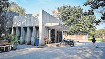 The Shanti Desai Sports Club on Tuesday. (Sanchit Khanna/HT) The Shanti Desai Sports Club on Tuesday. (Sanchit Khanna/HT)