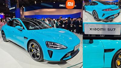 The Xiaomi SU7 car. (Vishal Mathur/ HT Photo) The Xiaomi SU7 car. (Vishal Mathur/ HT Photo)