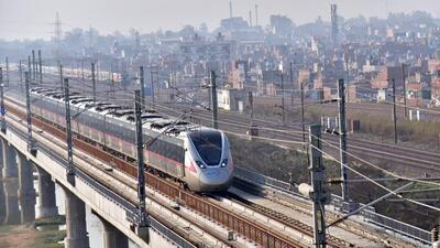 The work for the RRTS project is already in full swing and a 17km priority section is already operational with five stations. Three more stations will soon come up when another 25km route from Duhai in Ghaziabad to Meerut (south) is completed. (Shakib Ali/HT Photo)