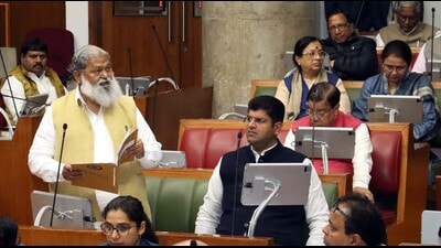 Vij was replying to a question of Congress MLA Jagbir Singh Malik (Gohana segment), who wanted to know if there is a shortage of specialists and doctors in the state. (HT Photo) Vij was replying to a question of Congress MLA Jagbir Singh Malik (Gohana segment), who wanted to know if there is a shortage of specialists and doctors in the state. (HT Photo)
