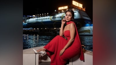 Shehnaaz Gill wore a siren red dress for the pictures. The gown is from the shelves of the celebrity-favourite clothing label Miakee. It is the perfect sartorial pick for date nights with your beau or late dinner dates with your girlfriends. If you loved the ensemble, we have found its price details for you. Check it out below.&nbsp; (Instagram/@shehnaazgill)