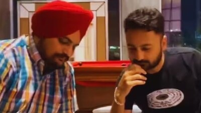 Bunty Bains with Siddhu Moosewala. Bunty Bains with Siddhu Moosewala.