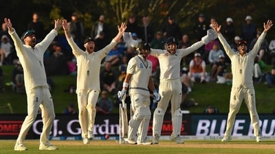 Wagner was also a very handy lower order batter, having scored a half-century and a total of 875 runs in his career. His batting skills went a long way in New Zealand fighting out a draw in the second Test against England in 2018 in Christchurch. Wagner batted out 103 balls for seven runs and eventually fell to Joe Root. However, his vigil with Ish Sodhi, who was unbeaten on 56 off 168, helped New Zealand avoid defeat. (Getty Images) Wagner was also a very handy lower order batter, having scored a half-century and a total of 875 runs in his career. His batting skills went a long way in New Zealand fighting out a draw in the second Test against England in 2018 in Christchurch. Wagner batted out 103 balls for seven runs and eventually fell to Joe Root. However, his vigil with Ish Sodhi, who was unbeaten on 56 off 168, helped New Zealand avoid defeat. (Getty Images)