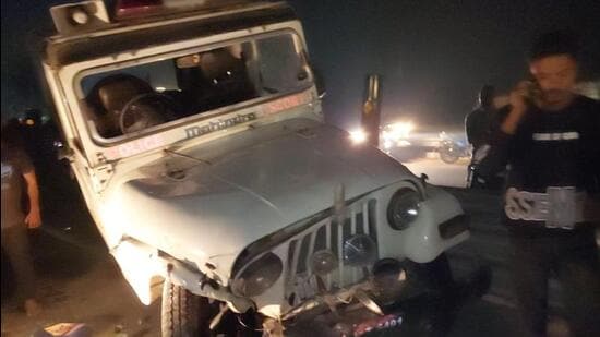 According to an eyewitness, the accident was a head on collision. (HT photo)