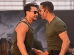 Akshay Kumar and Tiger Shroff performing at the Clock Tower in Lucknow. Akshay Kumar and Tiger Shroff performing at the Clock Tower in Lucknow.