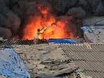 A major fire broke out in Azad Nagar in Bhayander East.